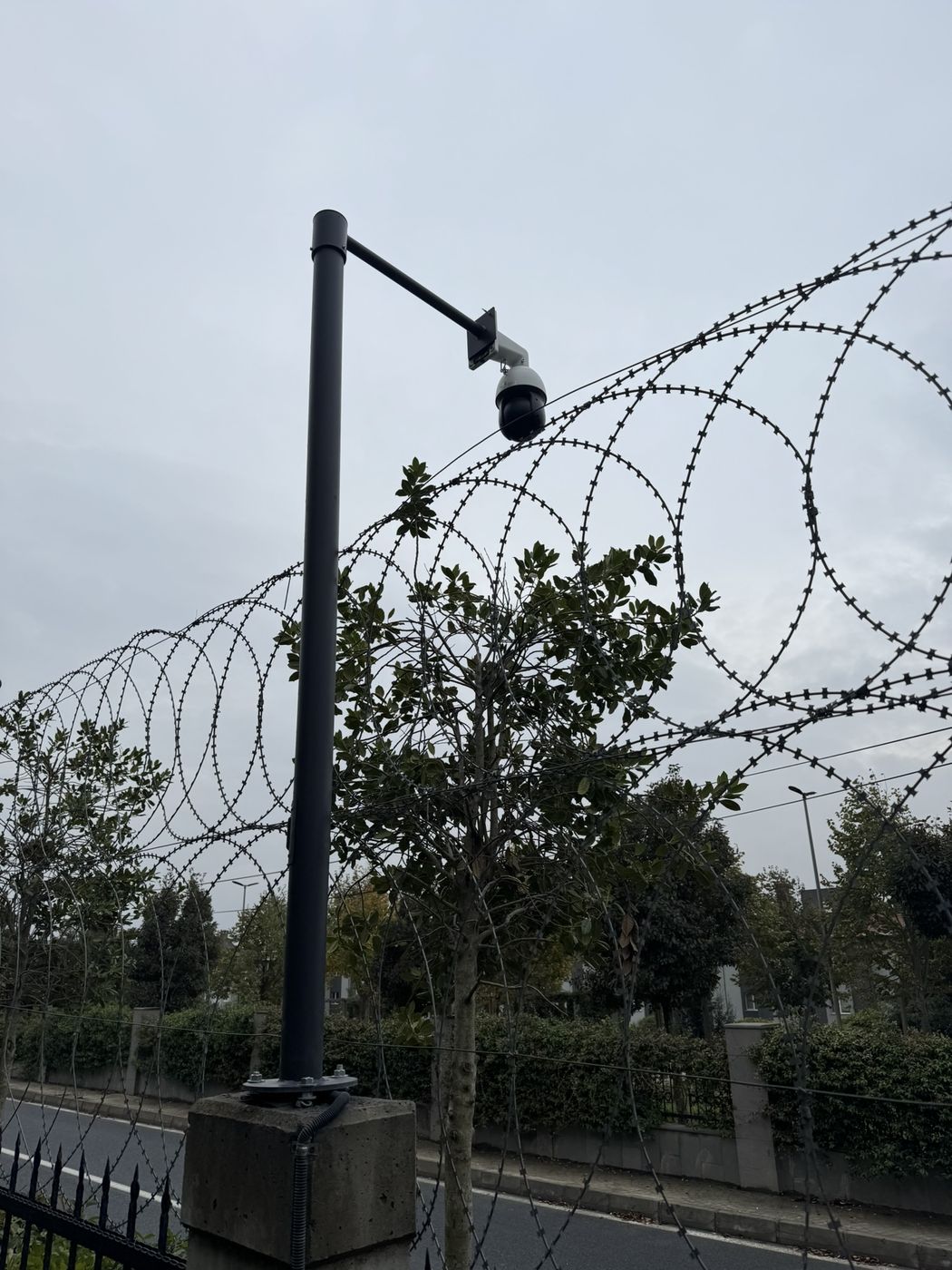 Dekar Asmalı Sokaklar — Çevre güvenliği için direk üstü speed dome kamera